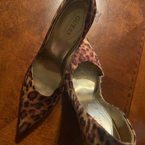 Guess cheetah heel